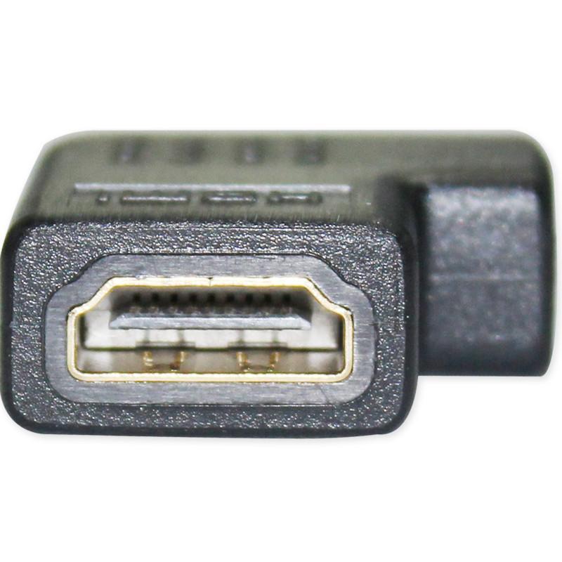 IT-CEO V7XF13 标准HDMI母转母L形向左转接头 黑色