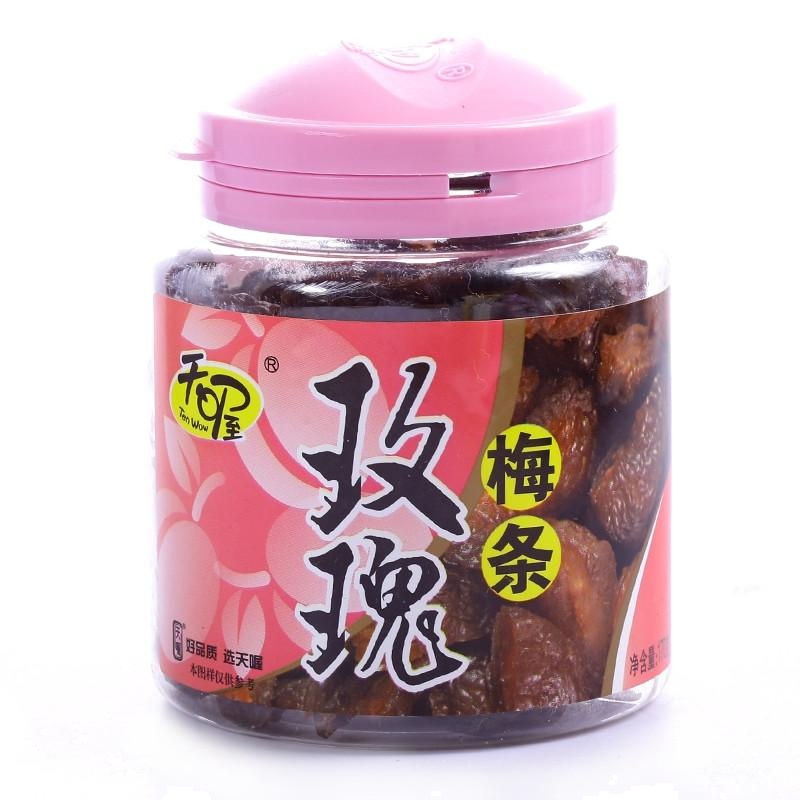 天喔 盐津梅条 170g/瓶