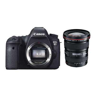佳能(Canon) EOS 6D(17-40mm F4) 数码单反相机 单镜头套装 约2020万像素