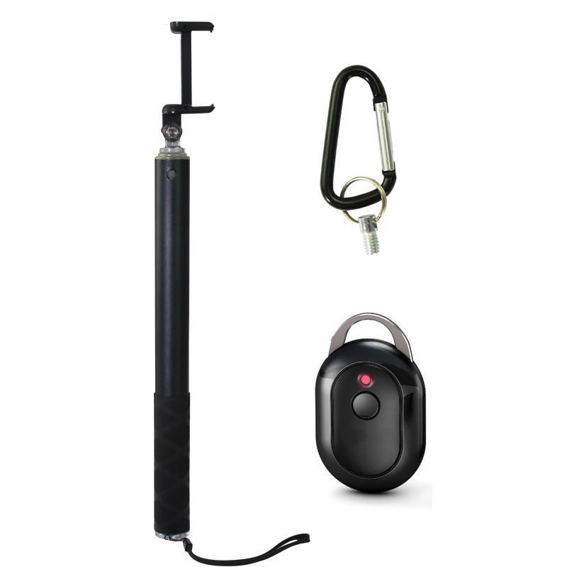 Pearlty 多一折多功能自拍杆 黑(增强版-120cm)