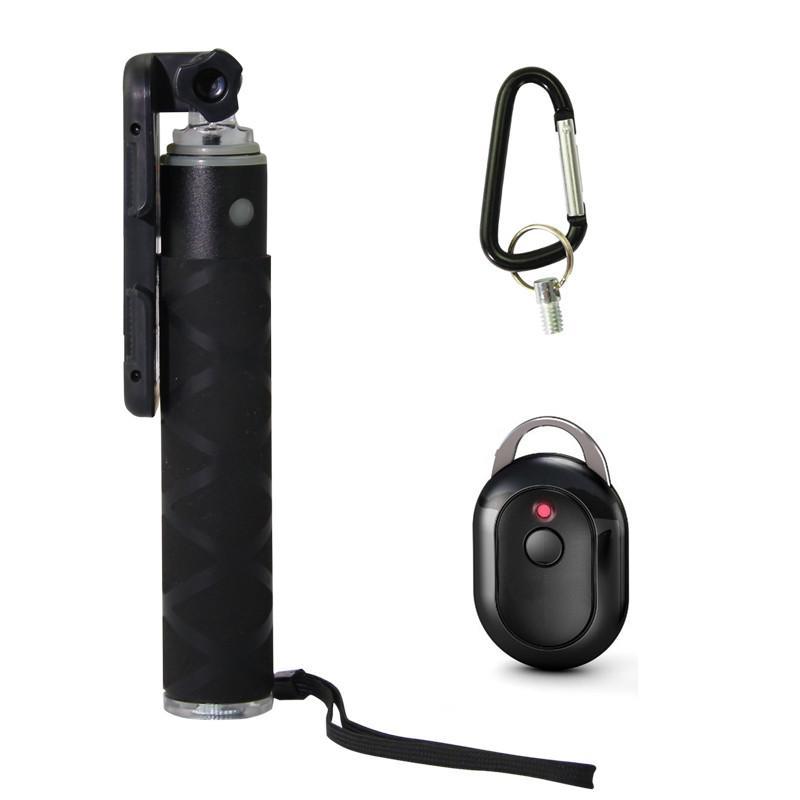 Pearlty 口袋便携蓝牙无线自拍杆 自拍神器 美拍神棍 黑色