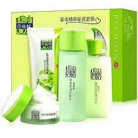 百雀羚(PECHOIN) 草本精萃惊喜套装（洁面95g+柔肤水100ml+保湿乳100ml+霜50g）（护肤通用保湿）