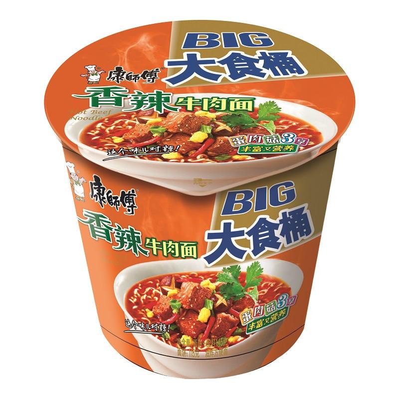 康师傅 大食桶香辣牛肉面 145g