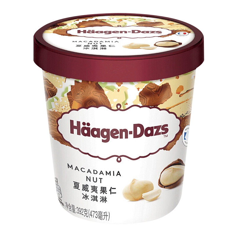 哈根达斯 夏威夷果仁大杯392g