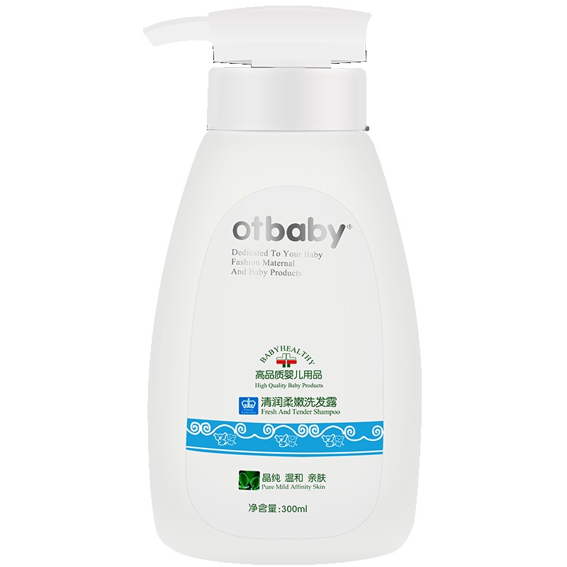 otbaby 清润柔嫩洗发露 360ml YA17双层养护新生儿无泪护眼天然温和