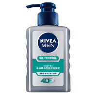 妮维雅(NIVEA)男士净油精华亮肤洁面炭泥150ml(新老包装随机发货)控油洗面奶 抗黑头 护肤化妆品