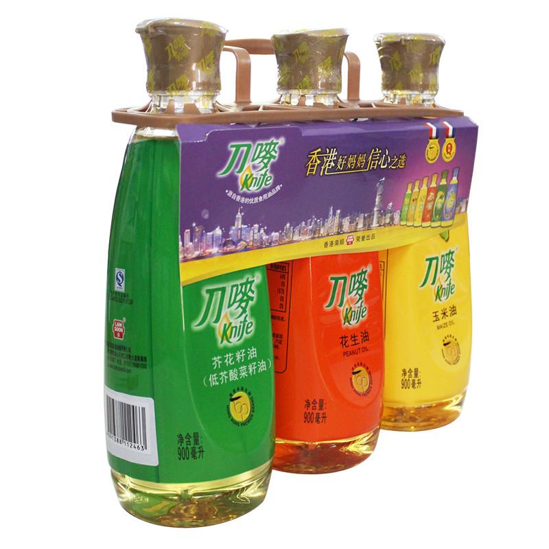 刀唛900ML*3 组合装 (花生油+玉米油+芥花籽油)