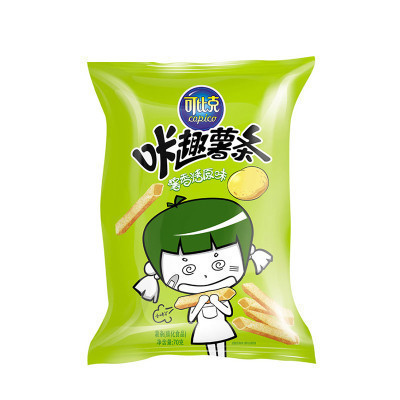 可比克 膨化食品 咔趣薯条70g(薯香烤原味)