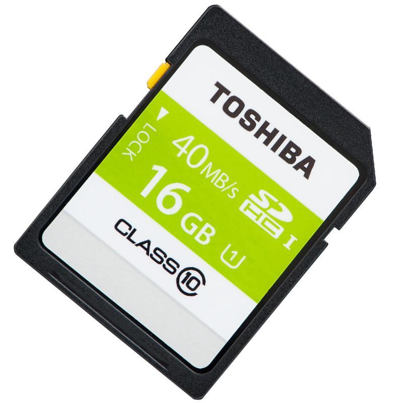 东芝（TOSHIBA）16G Class10-40MB/s高速SDHC存储卡
