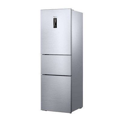 惠而浦(Whirlpool)BCD-253WTEW 253升 风冷无霜 三门冰箱(绚丽银)