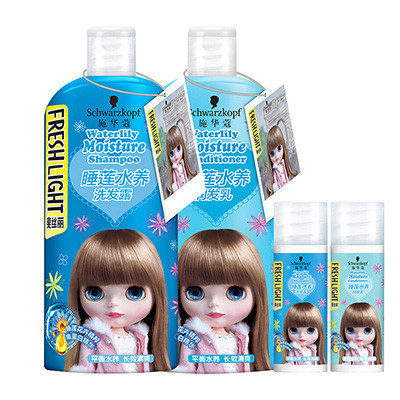 施华蔻(Schwarzkopf)斐丝丽睡莲水养洗护套装450ml+450ml+50ml+50ml