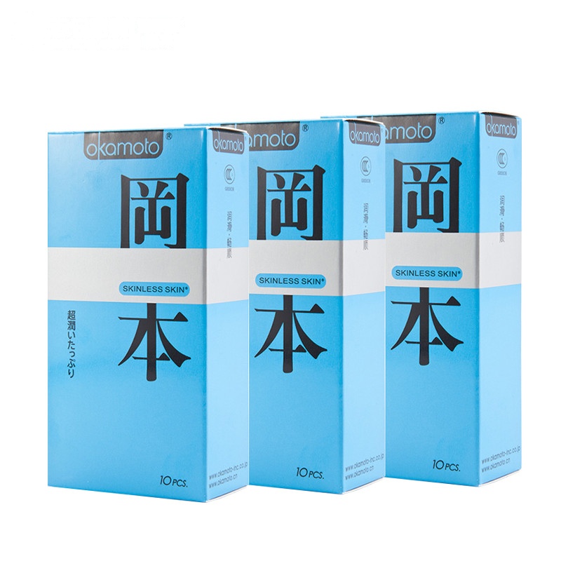 [苏宁超市]岡本(okamoto)日本进口岡本安全避孕套超多水润SKIN超润滑组合30片装