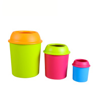 宝优妮家用垃圾桶组合套装客厅带盖桌面小垃圾桶卧室创意分类纸篓创意迷你收纳篮收纳三件套DQLJT01