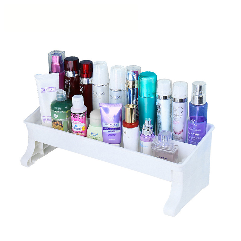 宝优妮洗脸池收纳盒桌面化妆品收纳多层卫生间洗手台洗漱台置物架 DQ1401 象牙色