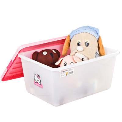 爱丽思(IRIS)KCB-38 粉色 收纳箱42L KITTY儿童玩具衣物塑料收纳箱宝宝玩具整理箱400*550*270