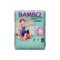 丹麦原装BAMBO Nature班博自然系列 6号 18片 进口婴儿拉拉裤 学步裤 18KG+