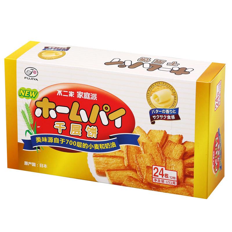 日本进口不二家千层饼151g酥脆饼干送礼节日礼盒特产