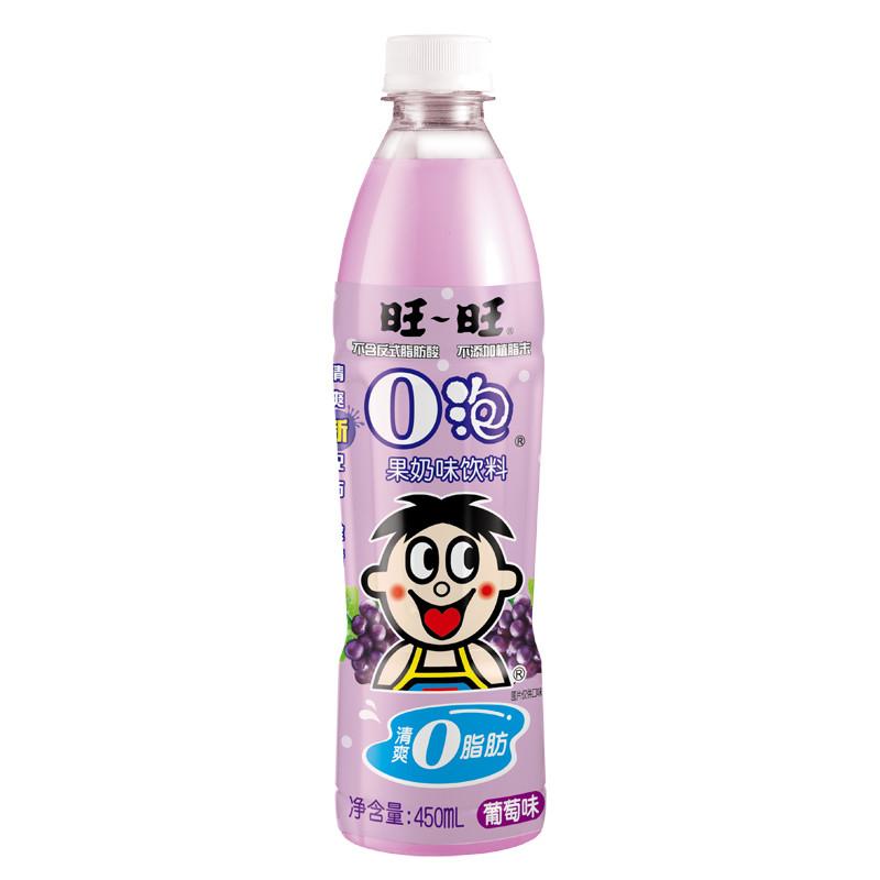 旺旺0泡果奶 葡萄 450ml/瓶