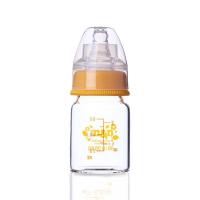 咪呢小熊初生儿玻璃奶瓶60ml/2oz