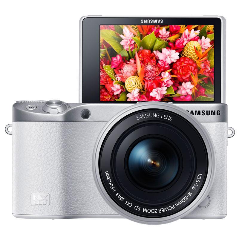 三星(Samsung) NX500(16-50mm)微型单电 翻转触摸屏4K微单相机 支持蓝牙 白色