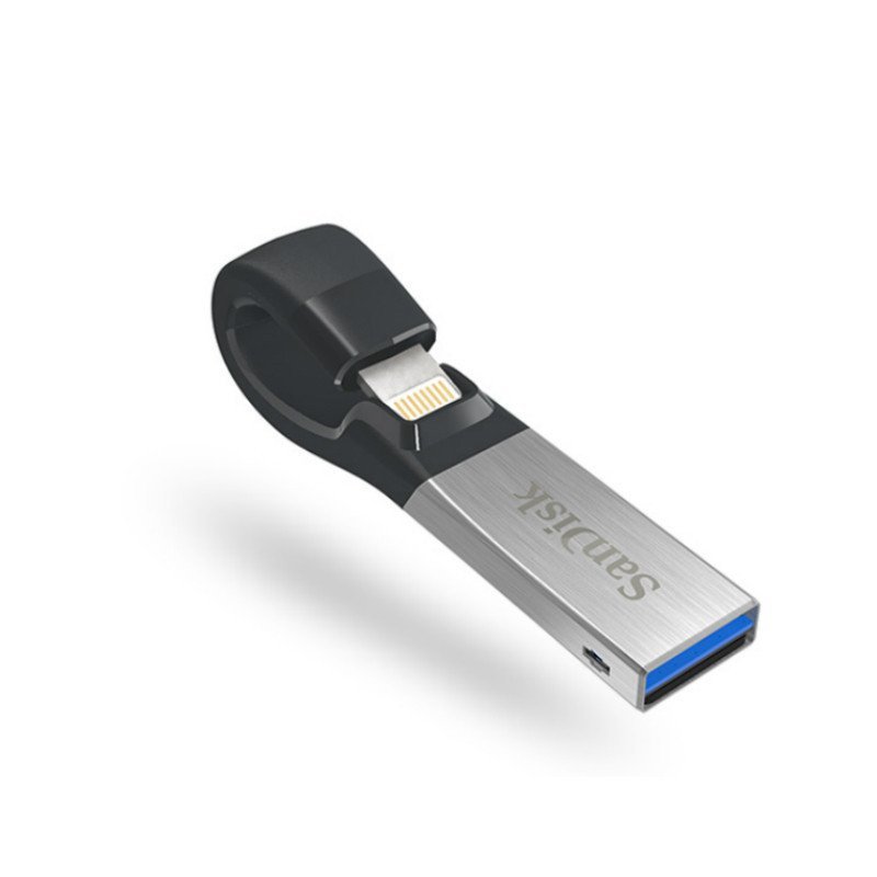 闪迪(SanDisk)iXpand V2欢欣i享32GB 苹果手机 电脑双用U盘 USB3.0银色