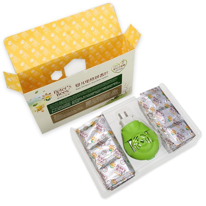 peter's bees彼特的蜜蜂 薄荷香茅电热蚊香片72片爱心大特惠(无味)