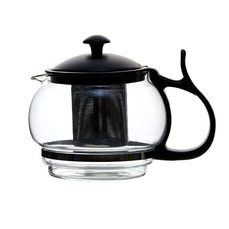 青苹果耐热玻璃茶壶 不锈钢过滤泡茶器花茶壶家用茶具套装泡茶壶R342