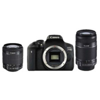 佳能(Canon) EOS 750D双镜头单反套机(18-55mm/55-250mm)入门级 数码单反相机