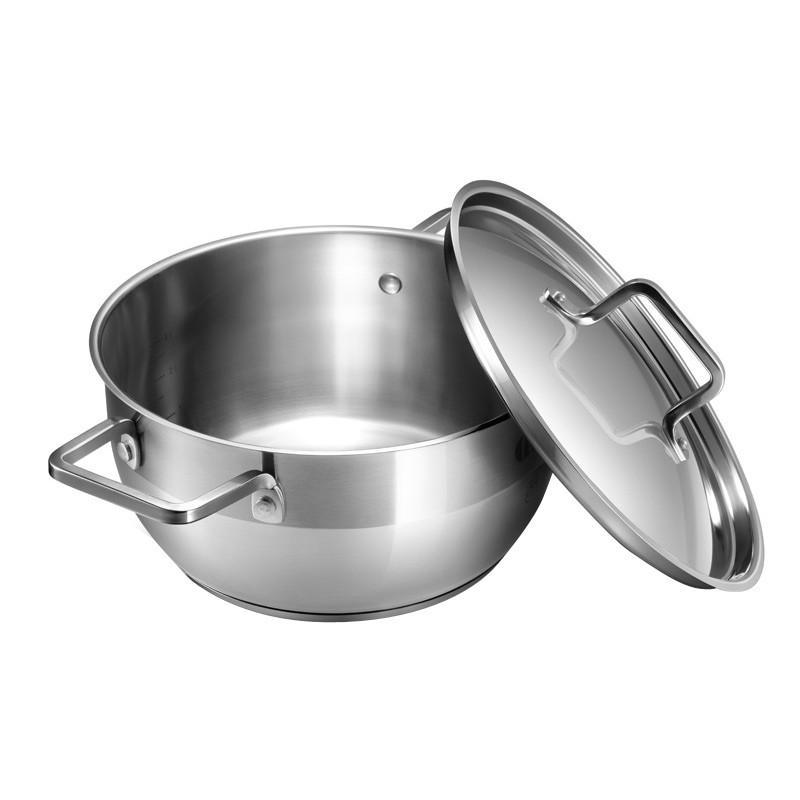 美的(Midea)TG24S3 304不锈钢加厚三层复底汤锅电磁炉及明火通用