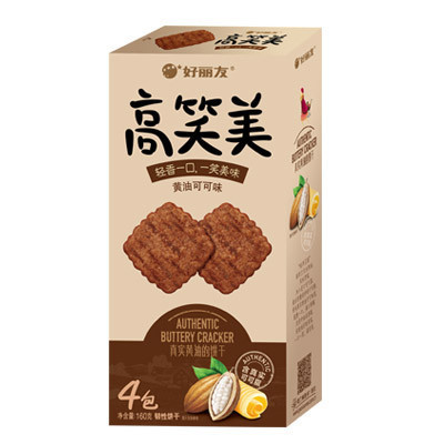 好丽友 (Orion) 高笑美 饼干(黄油可可味)160g/盒(新老包装交替发货)饼干糕点 好丽友出品