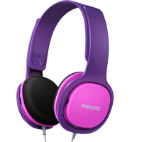 Philips/飞利浦SHK2000PK/00 儿童耳机头戴式双耳儿童礼品立体声 粉红色