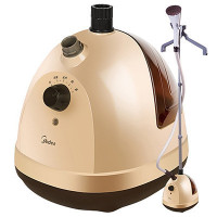 美的(Midea) YGJ15D1 1500W 1.5L水箱 家用九孔烫头四挡调节 蒸汽挂烫机 家用挂式熨斗 浅咖啡色