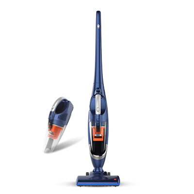 信社电器无线手持吸尘器L1 家用车载强力无绳吸尘立式推杆充电除螨蓝