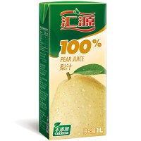 汇源 100%梨果汁 1L/盒 单盒装 果汁饮料