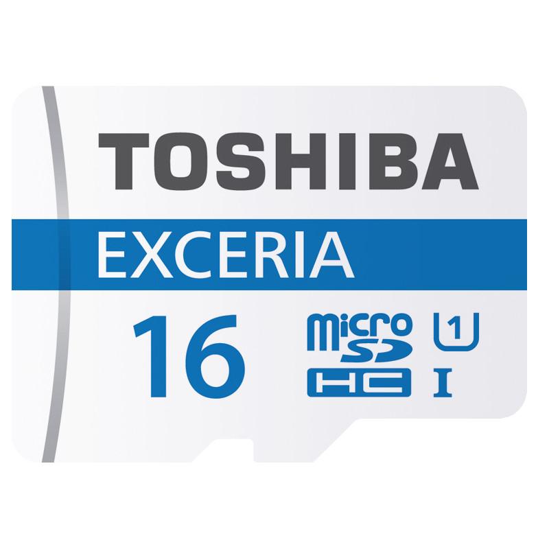 东芝(TOSHIBA)16GB TF(microSDHC)存储卡Class10-48MB/s高速升级 蓝色