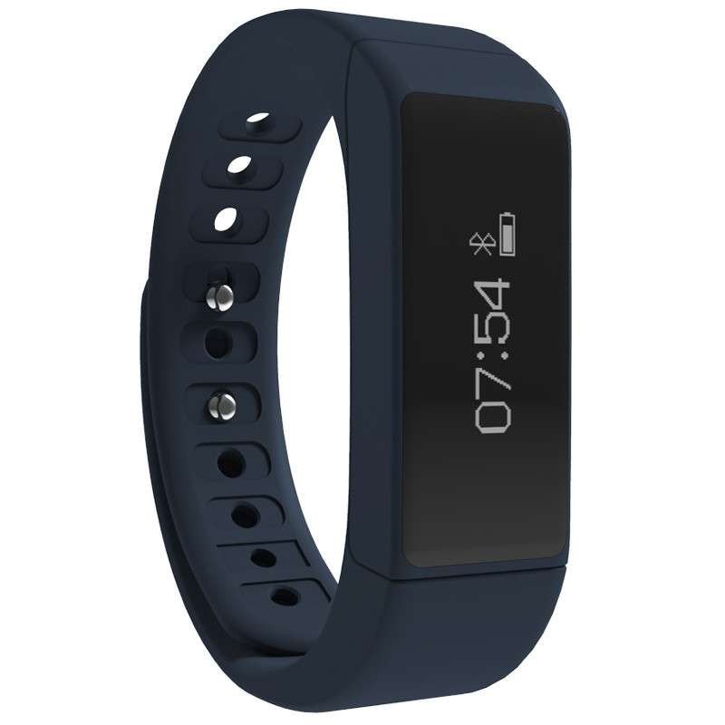 iwown 埃微I5plus 触控式智能运动手环 蓝牙4.0 来电显示 遥控自拍 健康管理 午夜蓝