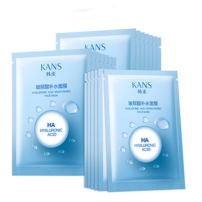 韩束(Kans) 玻尿酸补水保湿面膜24.6ml*10片 面贴膜 各种肤质通用