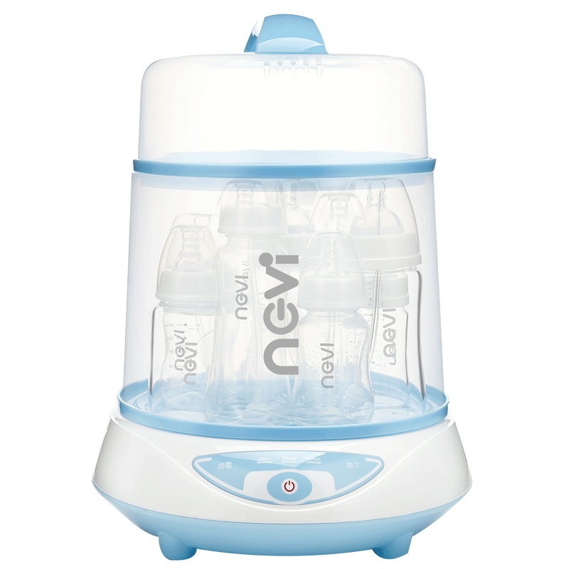 新贝ncvi 液体加热器(奶瓶消毒烘干器)婴儿奶瓶蒸汽消毒锅 宝宝消毒器带烘干 XB-8609