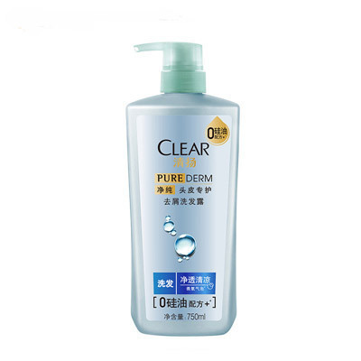 清扬(CLEAR)净纯去屑洗发露 净透清凉750ml[联合利华]