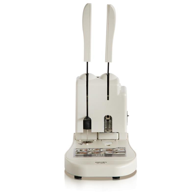 得力3876装订机 财务会计专用铆管装订机 电动装订机 电动打孔环保耐久