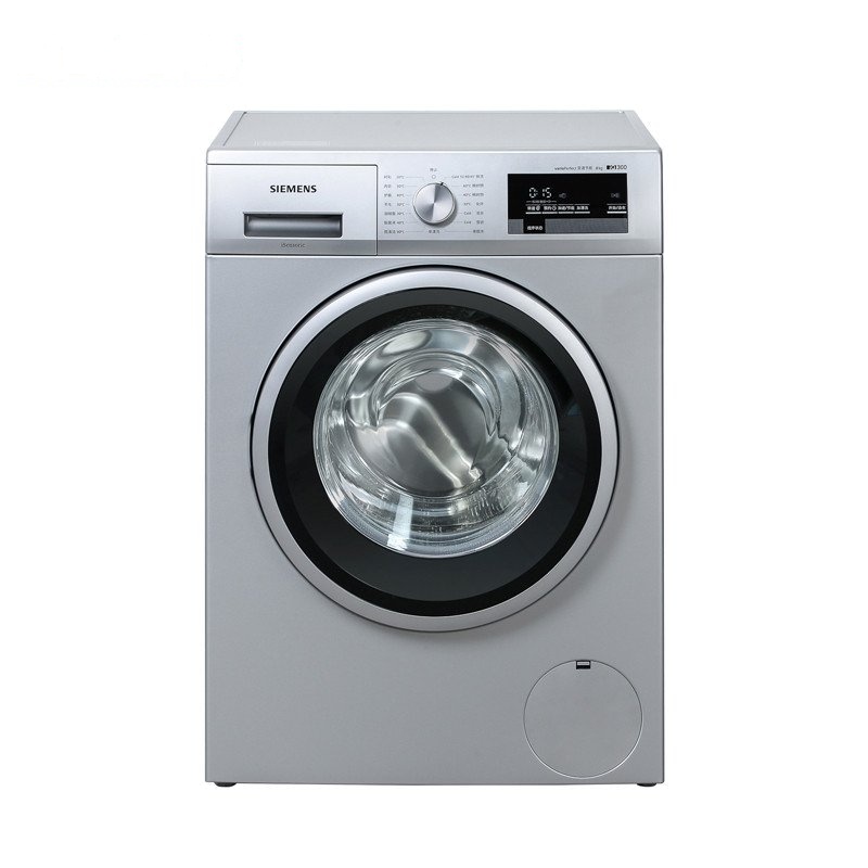 西门子(SIEMENS) XQG80-WM12P1C81W 8公斤 变频 加速洗 节能洗 除菌液程序 滚筒洗衣机(银色)