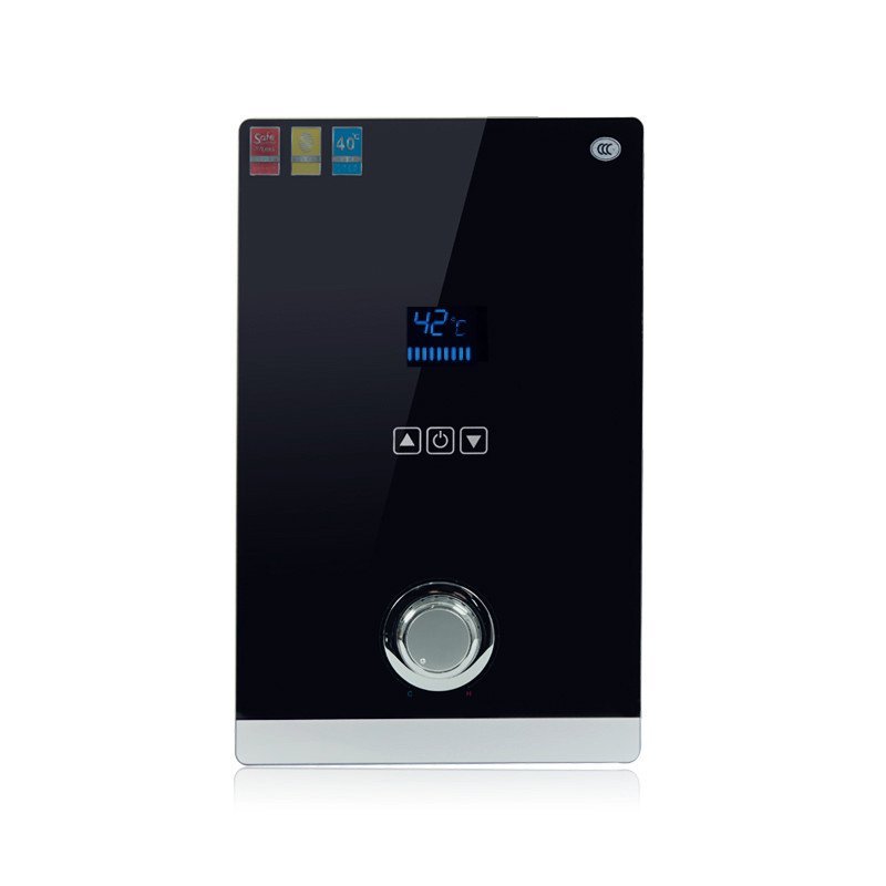 斯帝博 ESC-E90WA(8.8kw 220v黑) 即热式电热水器 快速热 超薄机身 洗澡淋浴 厨房小厨宝热水器