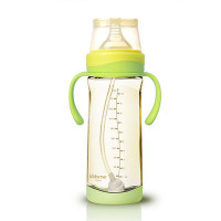 亲亲我(kidsme) 宽口径PPSU感温奶瓶 300ML黄色 908195Y