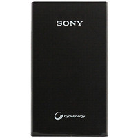 索尼(SONY)CP-V6(黑色) 6100毫安聚合物锂电池USB电源 sony/索尼 轻薄移动电源 迷你可爱聚合物充电