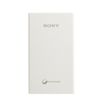 索尼(SONY)CP-V6移动电源(白色) 6100毫安聚合物锂电 轻薄 聚合物充电宝