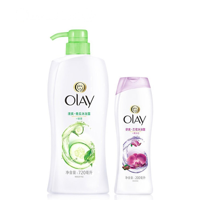 玉兰油(OLAY)沐浴露水嫩清爽720ml配舒缓清爽200ml 沐浴露泡澡 保湿