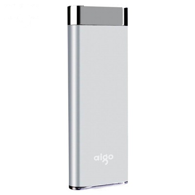 aigoL160 银色 16000mAh 正品移动电源/充电宝 手机平板通用
