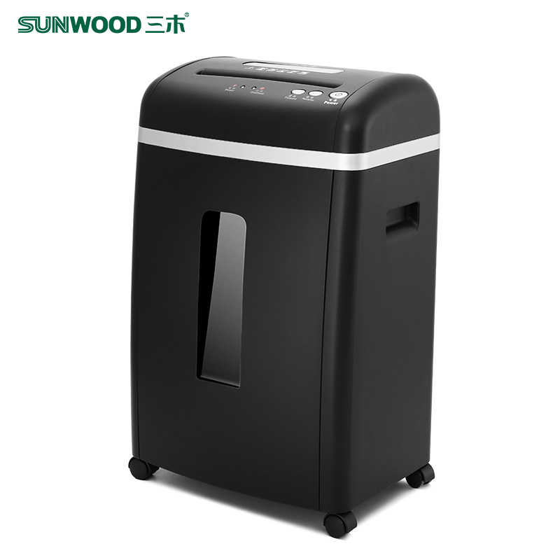 三木(SUNWOOD)碎纸机SD9355D 办公商用大功率 电动碎纸张针钉磁卡光盘CD粉粹机