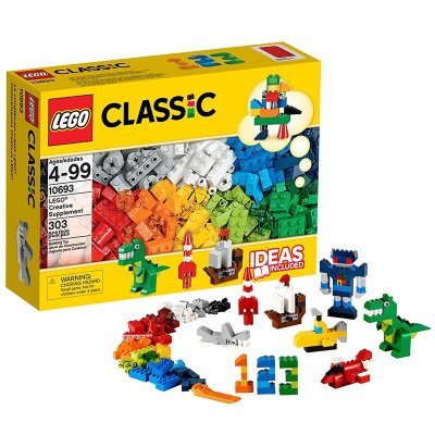 LEGO 乐高 Classic 经典创意系列乐高®经典创意补充装 LEGC10693 塑料玩具4岁以上 200块以上