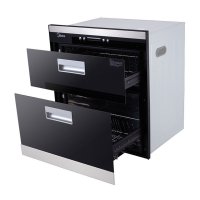 美的(Midea)烟灶消三件套餐DJ118+JZY-Q213B+90QD506 侧吸式抽油烟机 液化气燃气灶 消毒碗柜